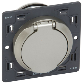   Legrand Céliane központi porszívó csatlakozóaljzat, titán - 67431