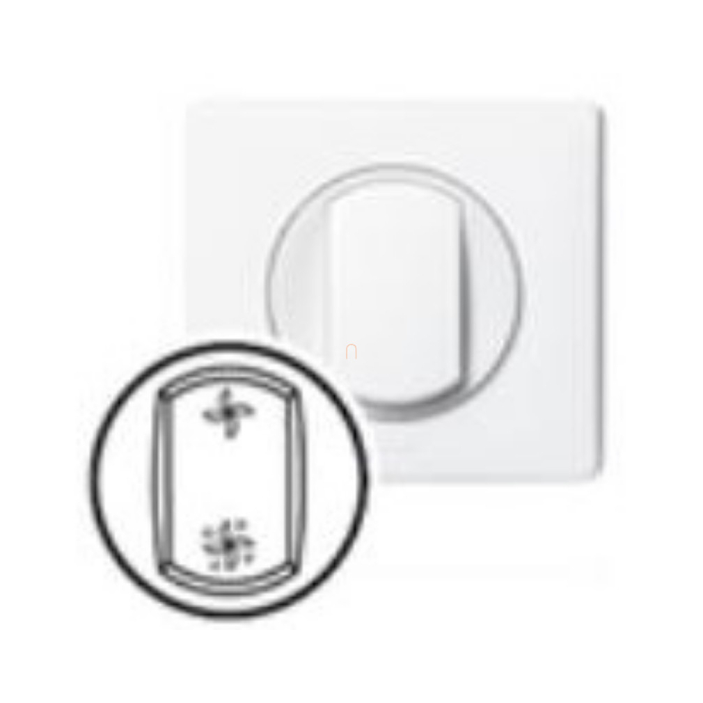 Legrand 068064 Céliane 4 fokozatú ventilátor vezérlő burkolat - titán