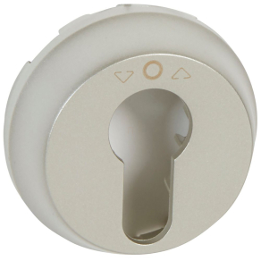   Legrand Céliane 3 állású kulcsos redőnynyomó burkolat, titán - 68457