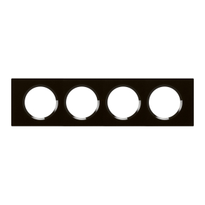 Legrand Céliane 4-es keret, feketeüveg - 69304