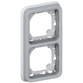   Legrand Plexo 55 süllyesztett 2-es keret függőleges, szürke - 69685