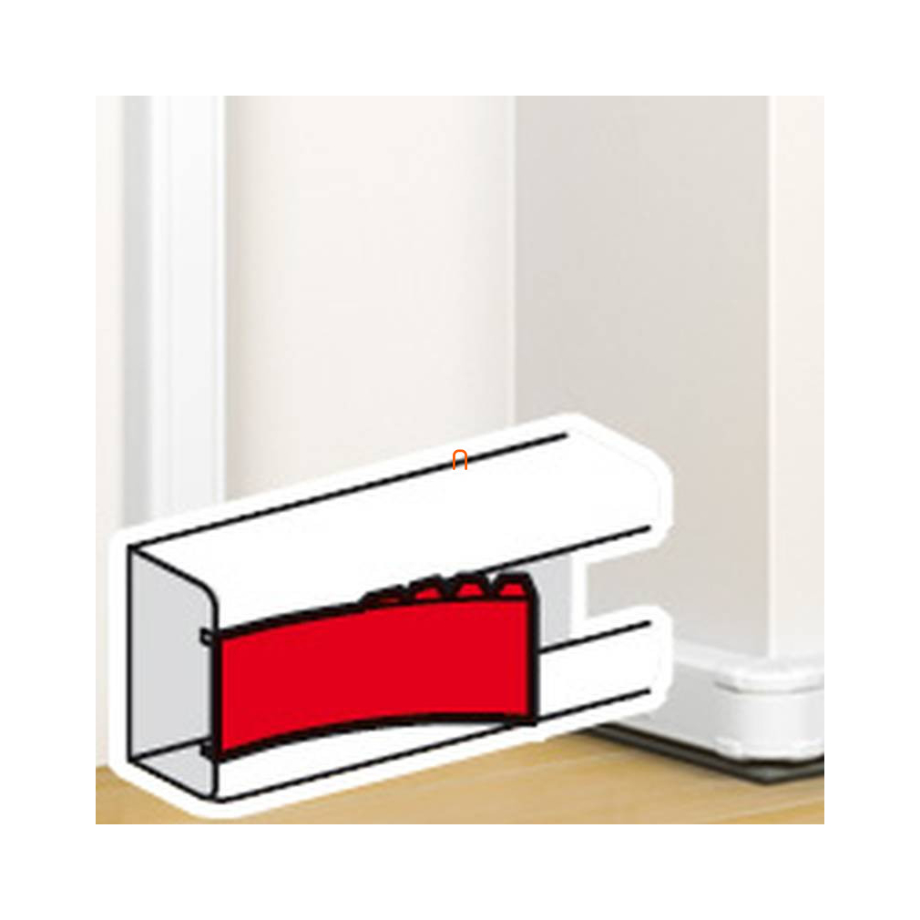 Legrand 075608 DLP kábelcsatorna fedél, bepattintható kábalcsatornához, 45 mm széles, 2 m hosszú, fehér