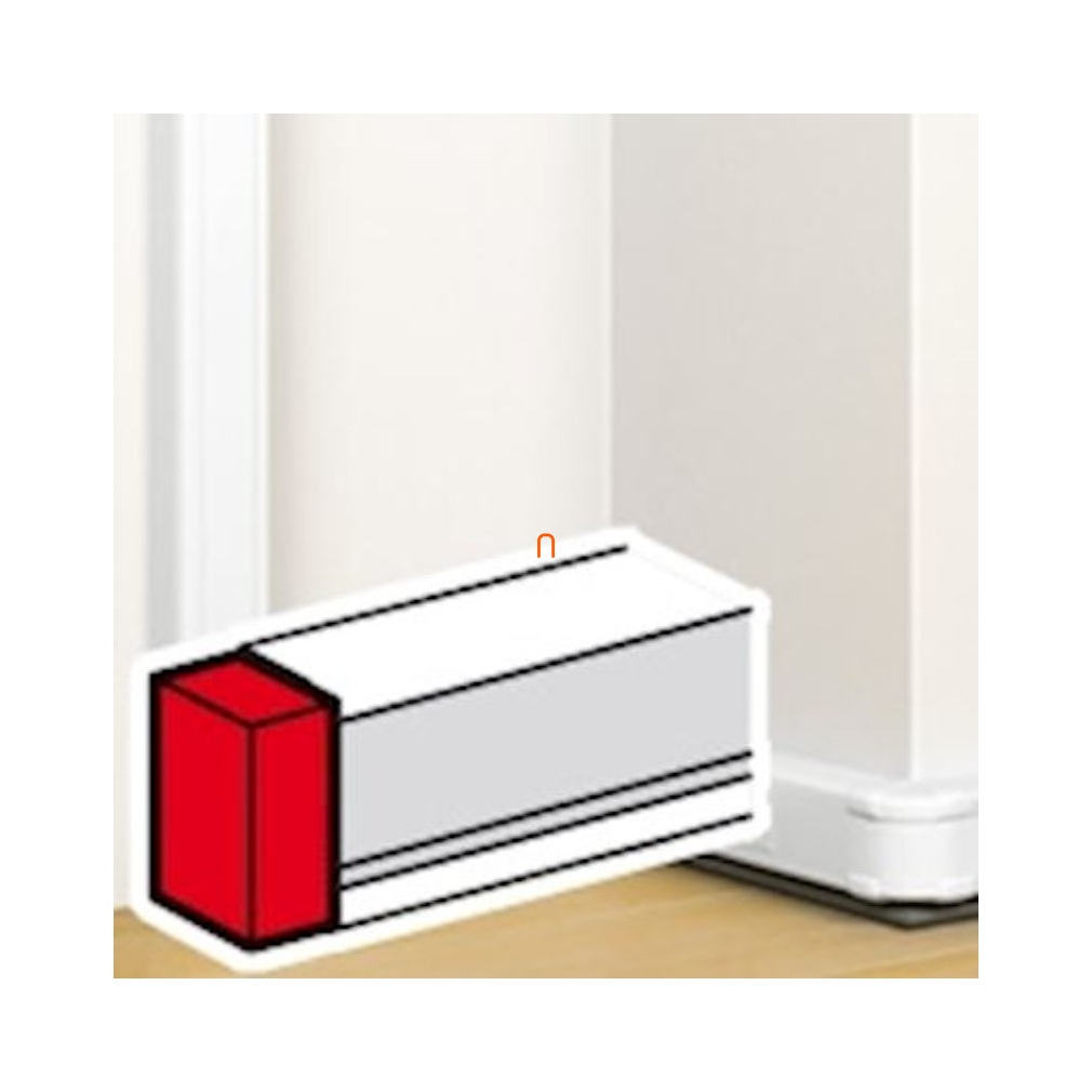 Legrand 075612 DLP végzáró elem bepattintható kábelcsatornához, 105 x 50 mm, fehér