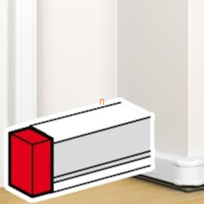   Legrand DLP végzáró elem bepattintható kábelcsatornához, 105 x 50 mm, fehér - 75612