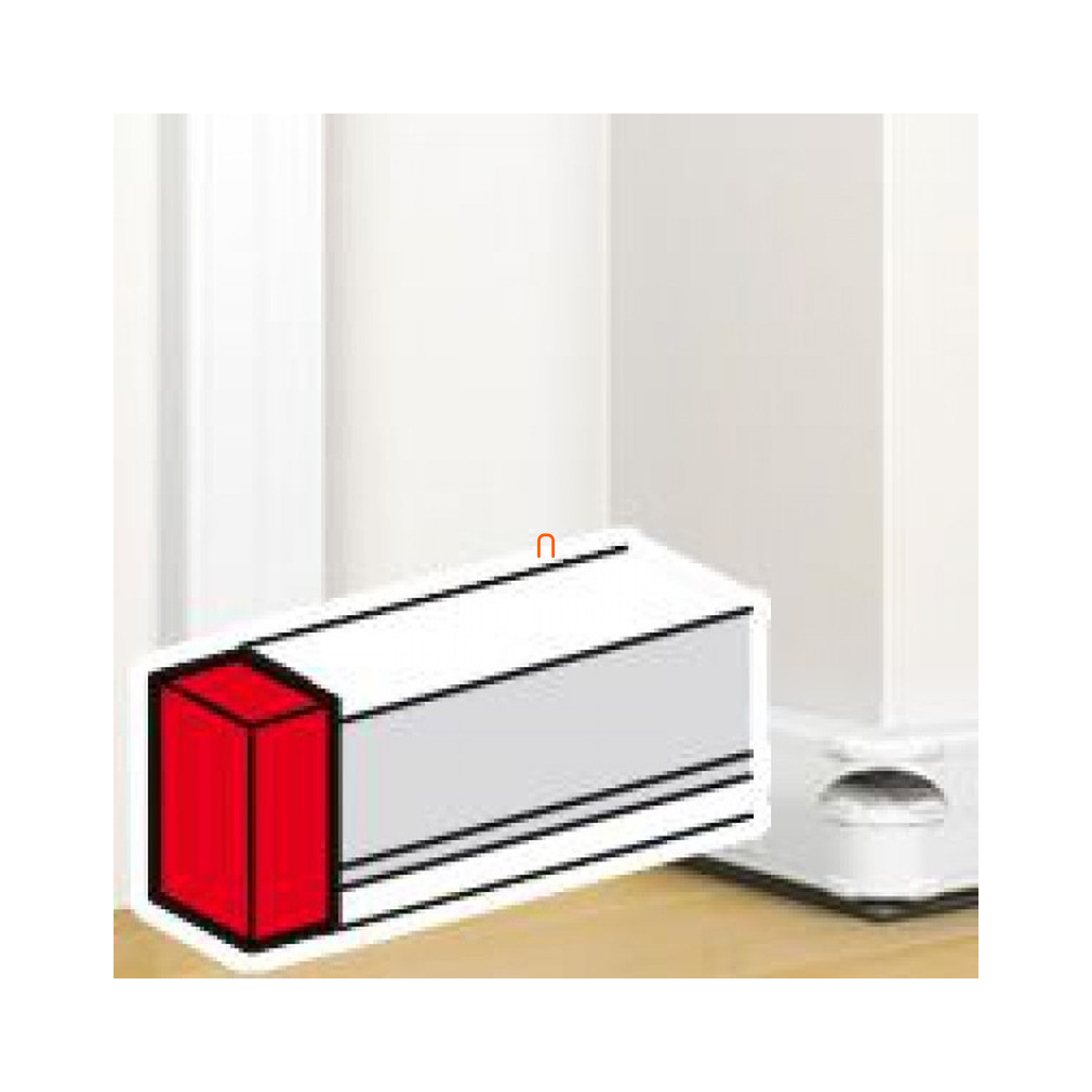Leg.075613 DLP végzáró elem bepattintható kábelcsatornához, 130 x 50 mm, fehér