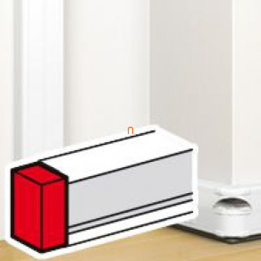   Legrand DLP végzáró elem bepattintható kábelcsatornához, 130 x 50 mm, fehér - 75613