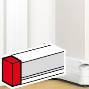   Legrand DLP végzáró elem bepattintható kábelcsatornához, 180 x 50 mm, fehér - 75616