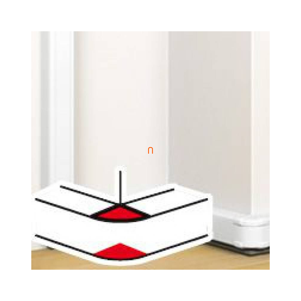 Legrand 075632 DLP külső könyök elem bepattintható kábelcsatornához, állítható belső szög: 80 -120fok, 105 x 50 mm, fehér
