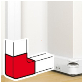   Legrand DLP kanyarelem bepattintható kábelcsatornához, 90°, 145 x 50 mm, fehér - 75644