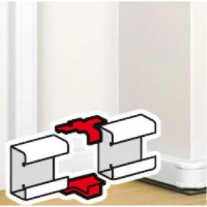   Legrand DLP csatorna összekötő elem bepattintható kábelcsatornához, 80 x 50 mm, fehér - 75661
