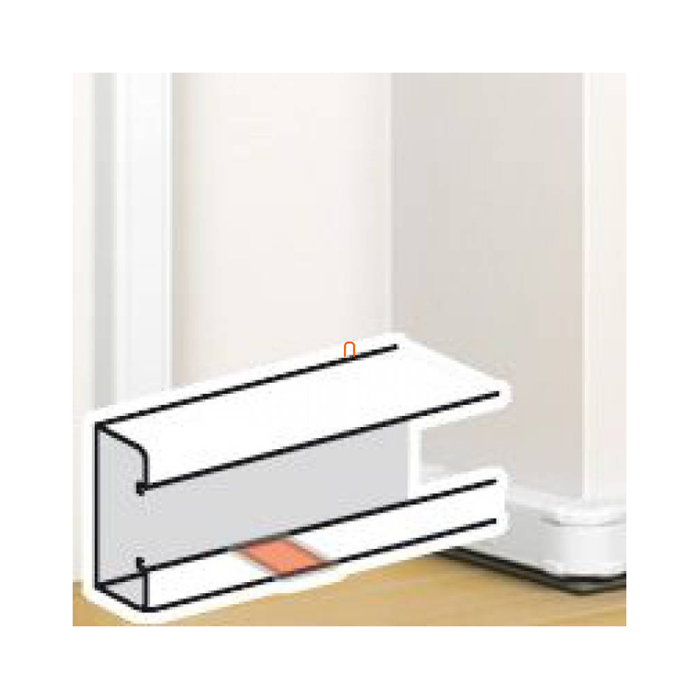 Leg.075667 DLP csatorna összekötő elem bepattintható kábelcsatornához, 105 x 50 mm, fehér