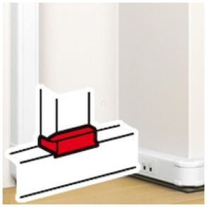   Legrand DLP "T" elágazó elem bepattintható kábelcsatornához, elágazást biztosít 80 x 50 mm csatornákhoz, 80 x 50 mm / 130 x 50 mm, fehér - 75671