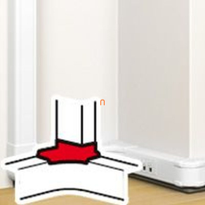   Legrand DLP állítható elágazóelem bepattintható kábelcsatornához, 80x50 mm / 105x50 mm / 130x50 mm -es csatornákhoz, fehér - 75681