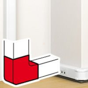   Legrand kanyarelem 90° antimikrobiális 130x50 mm csatornához - 75722