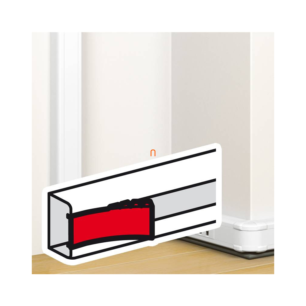 Legrand 075729 DLP fedél 45 mm széles, antimikrobiális csatornához
