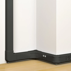   Legrand DLP-S kábelcsatorna 80×50 mm, hajlékony fedéllel, bepattintható 45-ös szerelvényhez, fekete - 75750