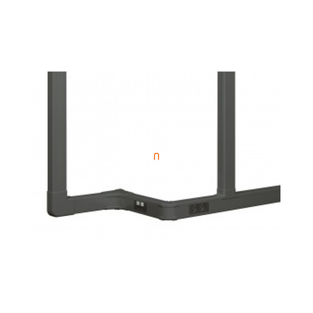 Leg.075770 Kanyarelem 90fok fekete 80x50 mm kábelcsatornához