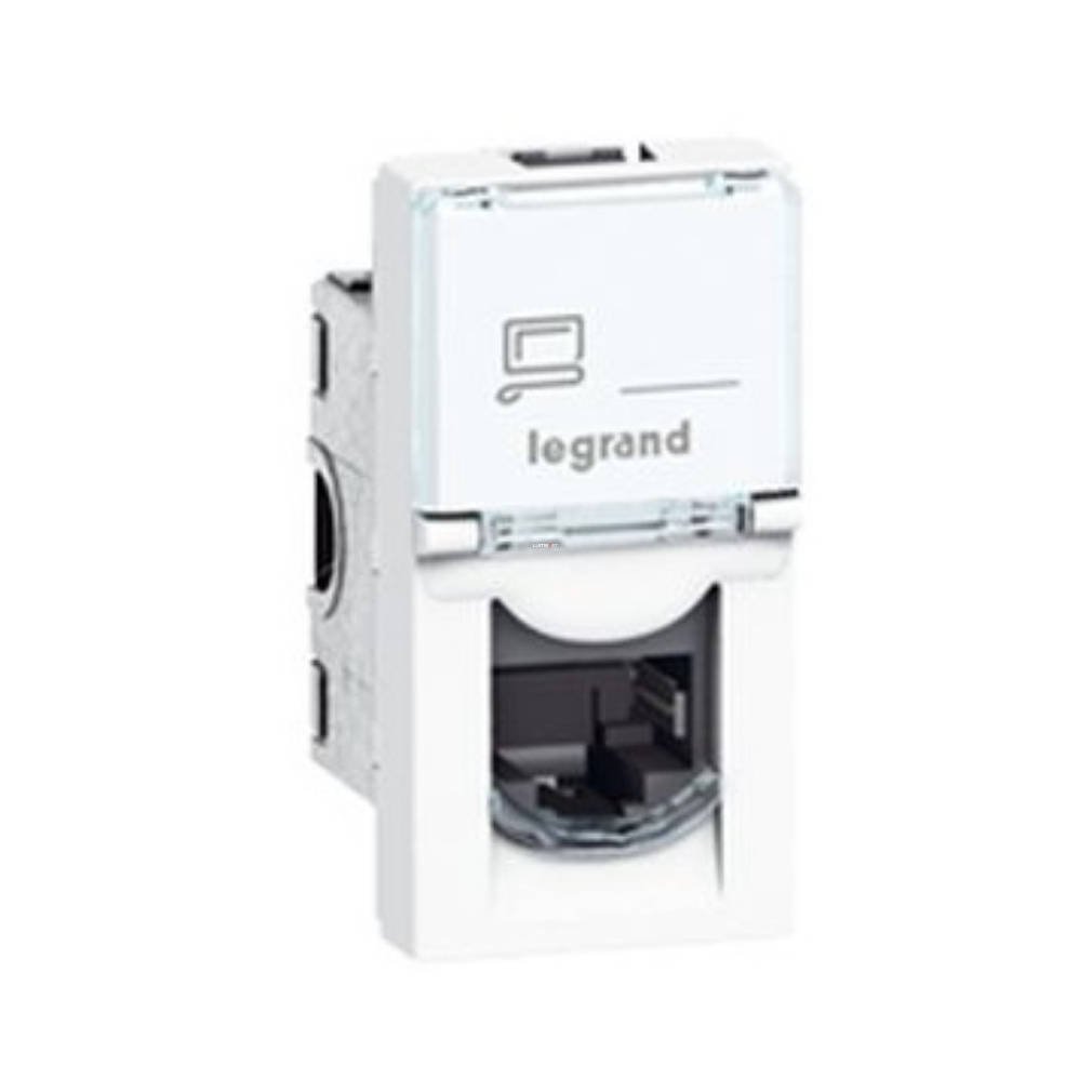 Legrand Program Mosaic LCS2 RJ45 aljzat Cat 6 UTP, 2 modul, fehér (076564)