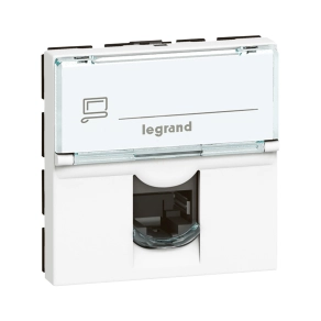   Legrand Program Mosaic LCS2 RJ45 aljzat Cat 6 FTP 2 modul fehér - 76565