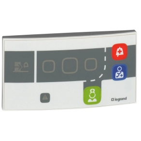   Legrand Nyugtázó egység szobákba LED-es jelzőfényekkel és nyomógombokkal, digitális nővérhívó rendszerhez - 76606