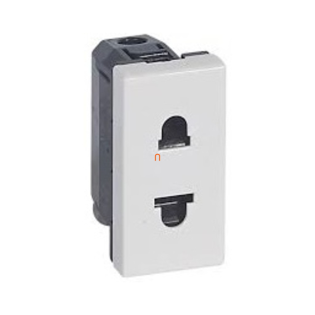 Legrand 077501 Mosaic 2P+F fehér EURO/US 1mod