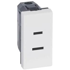   Legrand Program Mosaic csatlakozó aljzat US szabvány, 1m, 15A, fehér - 77503