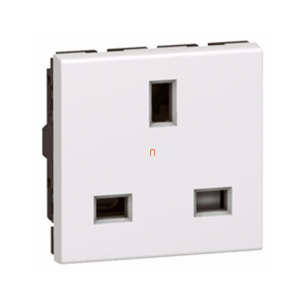 Legrand 077505 Program Mosaic csatlakozó aljzat Brit szabvány, 2m, 13A, fehér