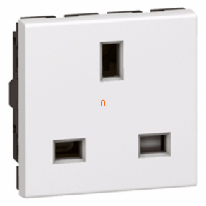   Legrand Program Mosaic csatlakozóaljzat Brit szabvány, 2m, 13A, fehér - 77505