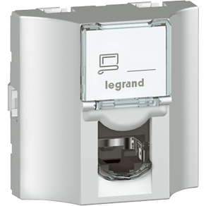   Legrand Program Mosaic Cat. 5e UTP 8 érintkezős 2 modul alumínium - 78624