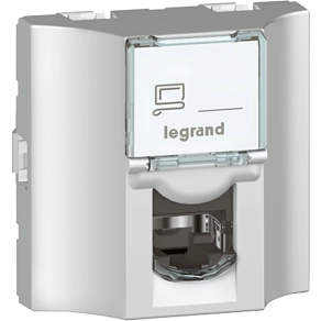   Legrand Program Mosaic Cat. 6 UTP 8 érintkezős 2 modul alumínium - 78626