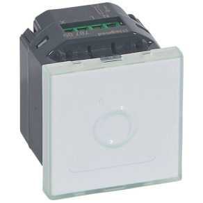   Legrand Program Mosaic érintős nyomó nullával, 2 modul, fehér, antimikrobiális - 78709