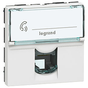 Legrand Program Mosaic RJ12 aljzat 2m, fehér - 78732