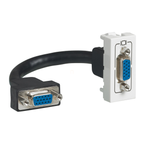   Legrand Program Mosaic HD15 bemenet elővezetékezett 2 modulos fehér - 78777