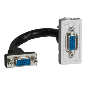   Legrand Program Mosaic HD15 bemenet elővezetékezett 2 modulos alumínium - 79377