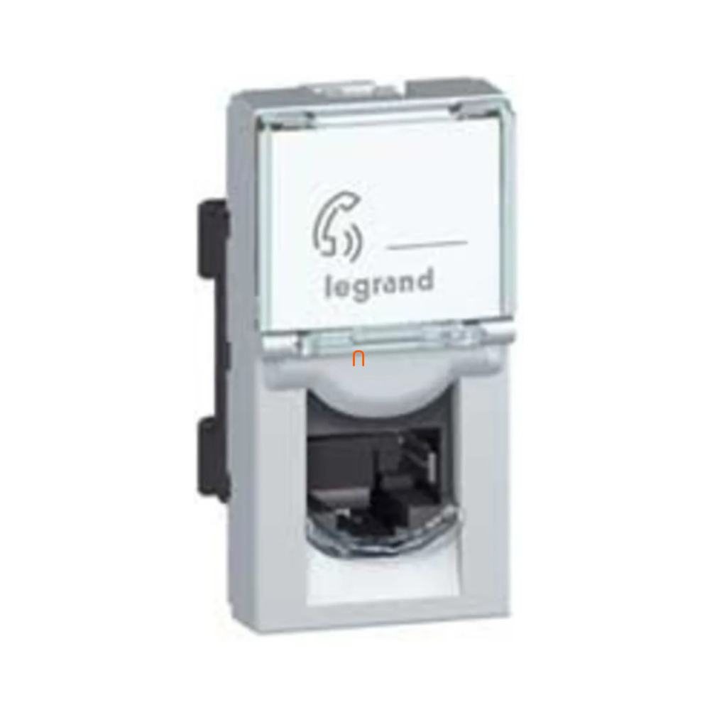 Legrand 079452 P.Mosaic LCS2 RJ45 aljzat Cat.5e FTP, 1 mod, alumínium