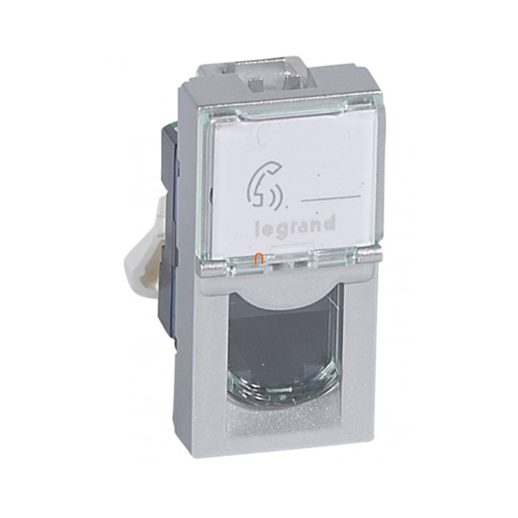 Legrand 079461 P. Mosaic LCS2 RJ45 aljzat Cat 6 UTP, 1 mod, alumínium