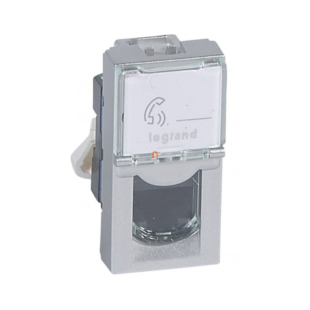 Legrand 079462 P. Mosaic LCS2 RJ45 aljzat Cat 6 FTP, 1 mod, alumínium