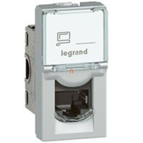  Legrand Program Mosaic 1 x RJ45 (UTP) Cat.6A 1 modul alumínium - 79471