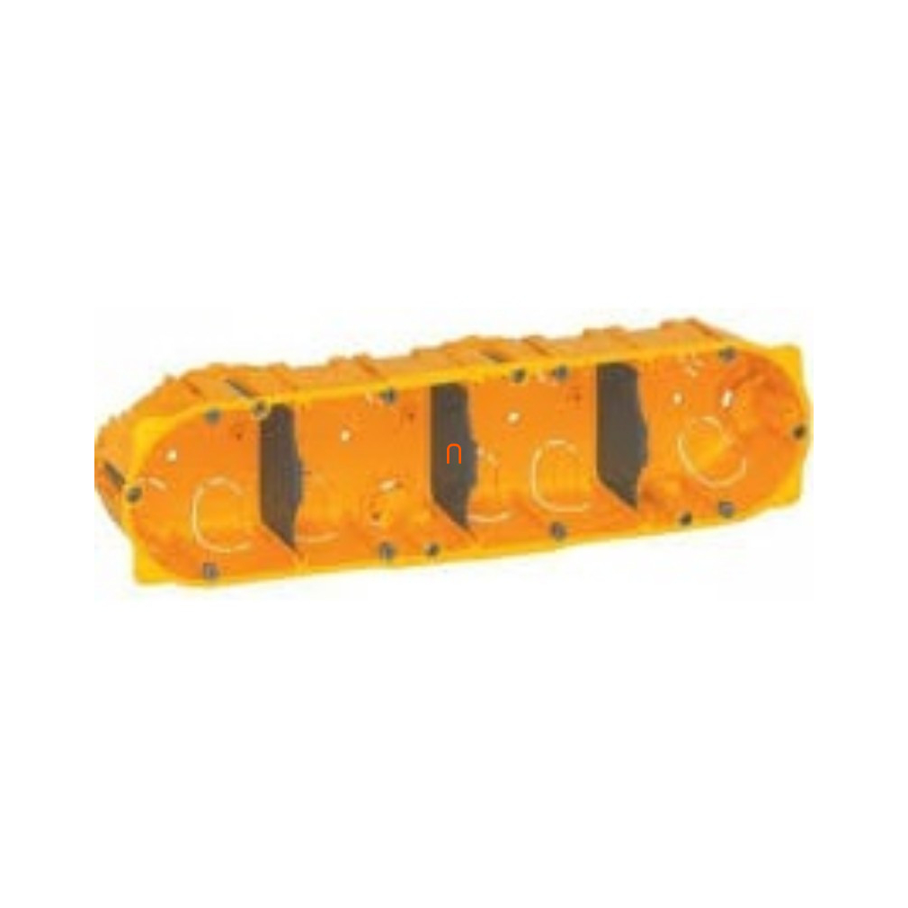 Gipszkarton doboz 4-es, 40mm mély, sárga 080044 Batibox Legrand