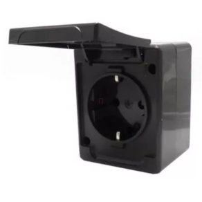   Legrand Kontállux IP44 2P+F csatlakozóaljzat szürke - 8393321