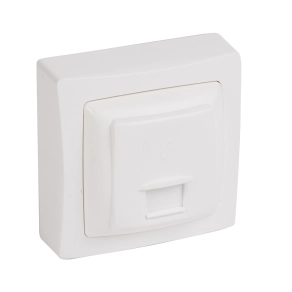 Legrand Oteo RJ11 telefon aljzat kerettel, fehér - 86043