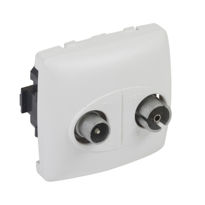   Legrand Oteo TV-RD végzáró csatlakozóaljzat keret nélkül, fehér - 86145