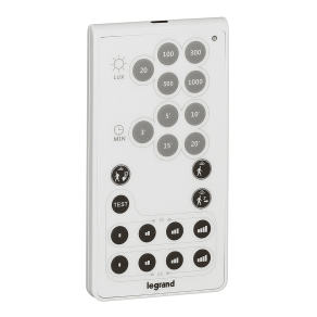   Legrand LM-nyomógombos konfigurátor jelenlét érzékelőkhöz, fix értékmegadás, IR - 88235