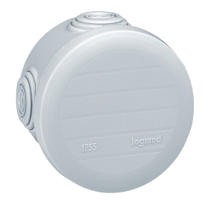   Legrand Plexo 55 kör alakú szerelődoboz Ø70 mm×45 mm, 4 bemenet - 92003