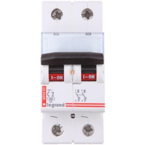 Legrand kismegszakító 2P C 6A 6kA TX3 - 403524