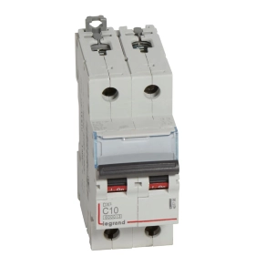 Legrand DX3 kismegszakító 2P C10 6000A/10kA - 407798