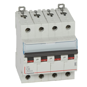 Legrand DX3 kismegszakító 4P C6 6000A/10kA - 407924