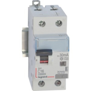  DX3 1P+N kombinált áram-védőkapcsoló C16 10000A / 10kA 30MA A típus 411296