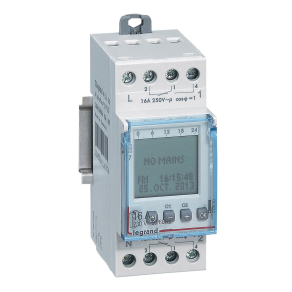   Legrand AlphaRex DY21 éves programkapcsoló 2 csatornás 2x84 program - 412630