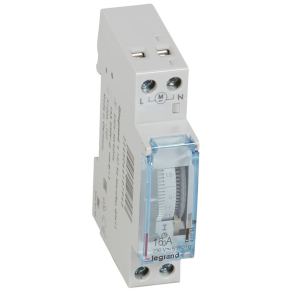   Legrand MicroRex QW11 heti programkapcsoló működési tartalékkal, függőleges előlappal - 412794